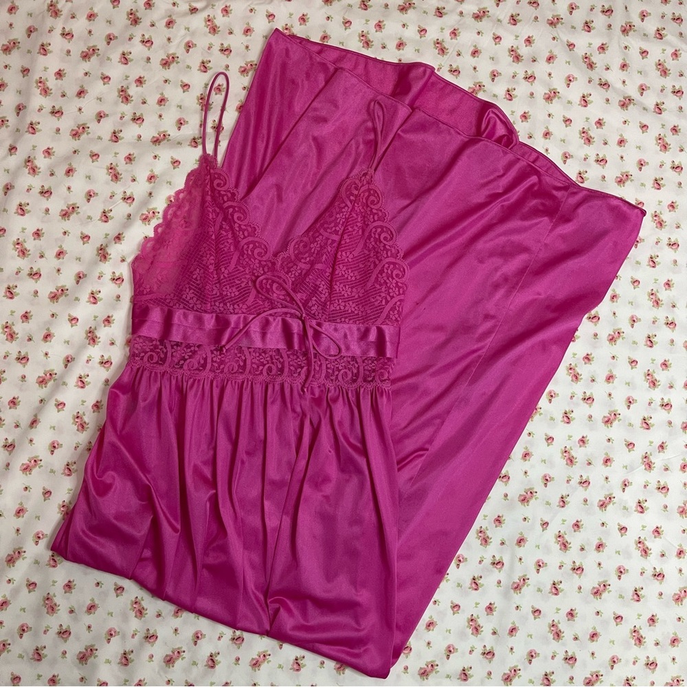 Pink Maxi lingerie night dress size M